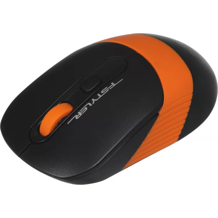 Мышь A4Tech Fstyler FG10 черный/оранжевый оптическая 2000dpi беспров. USB 4but (FG10 ORANGE)