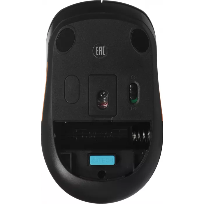 Мышь A4Tech Fstyler FG10 черный/оранжевый оптическая 2000dpi беспров. USB 4but (FG10 ORANGE)