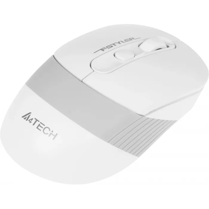 Мышь A4Tech Fstyler FG10 белый/серый оптическая 2000dpi беспров. USB 3but (FG10 WHITE)