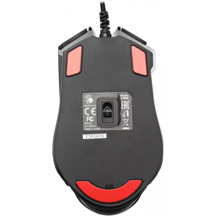 Мышь A4Tech Bloody V9M черный оптическая 6200dpi USB 9but