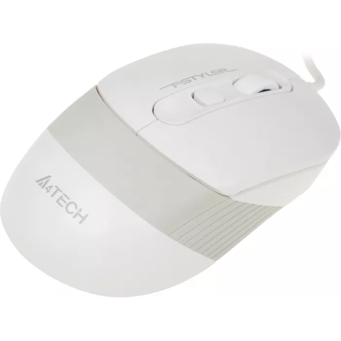 Мышь A4Tech Fstyler FM10 белый/серый оптическая 1600dpi USB 4but (FM10 WHITE)