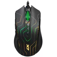 Мышь A4Tech X89 Maze черный оптическая 2400dpi USB 8but (X89 (MAZE))