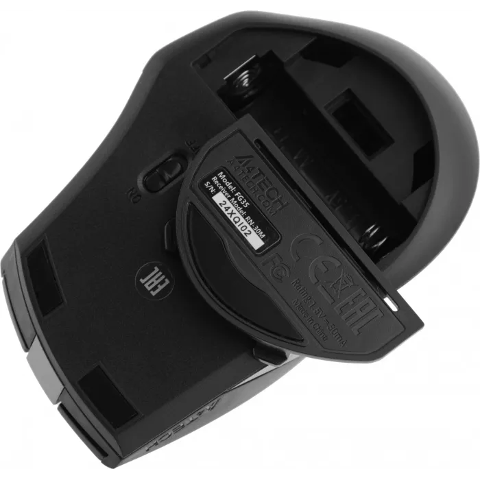 Мышь A4Tech Fstyler FG35 серый/черный оптическая 2000dpi беспров. USB 6but (FG35 GREY)