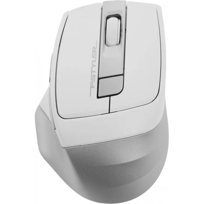Мышь A4Tech Fstyler FG35 серебристый/белый оптическая 2000dpi беспров. USB 6but (FG35 SILVER)