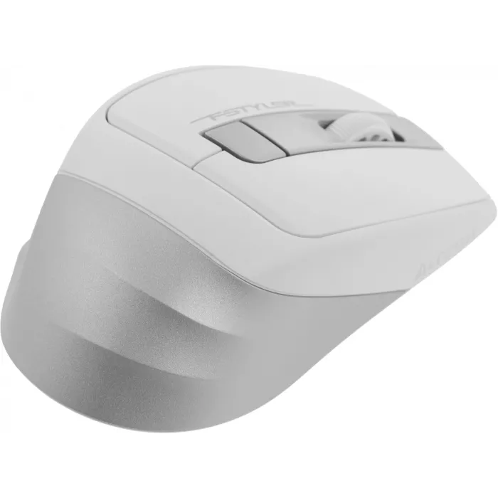 Мышь A4Tech Fstyler FG35 серебристый/белый оптическая 2000dpi беспров. USB 6but (FG35 SILVER)