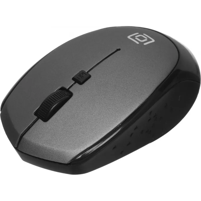 Мышь Оклик 488MW черный/серый оптическая 1600dpi беспров. USB для ноутбука 4but (1196571)