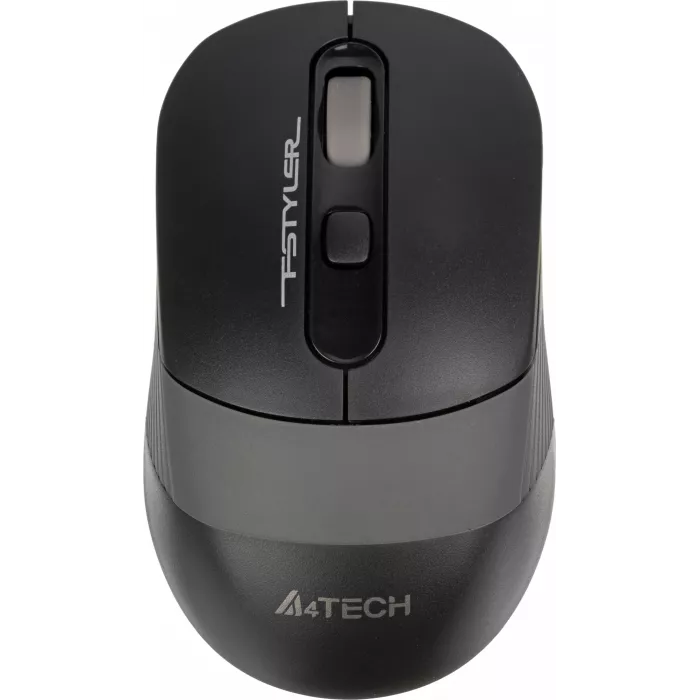 Мышь A4Tech Fstyler FG10S черный/серый оптическая 2000dpi silent беспров. USB для ноутбука 4but (FG10S GREY)