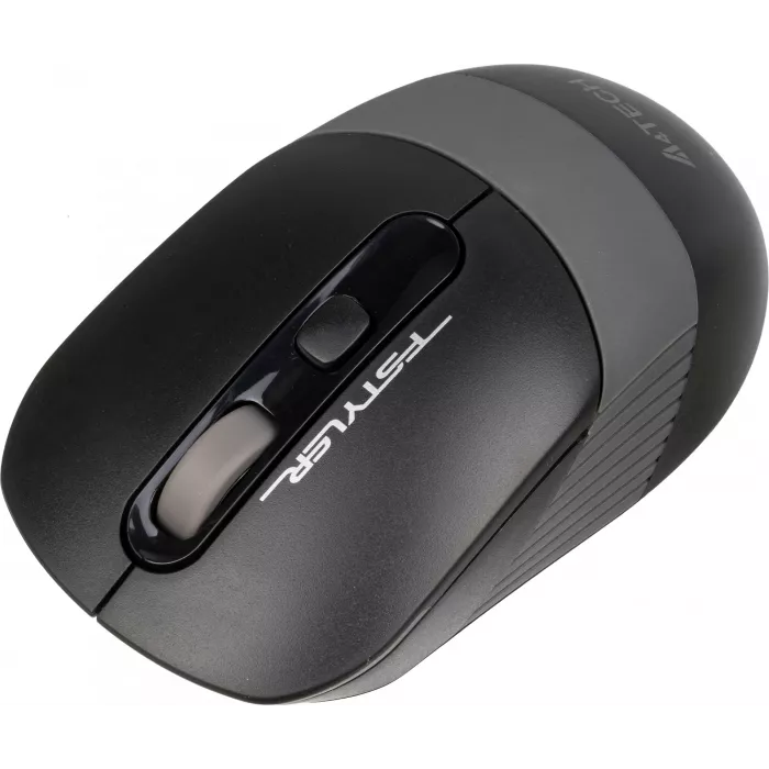 Мышь A4Tech Fstyler FG10S черный/серый оптическая 2000dpi silent беспров. USB для ноутбука 4but (FG10S GREY)