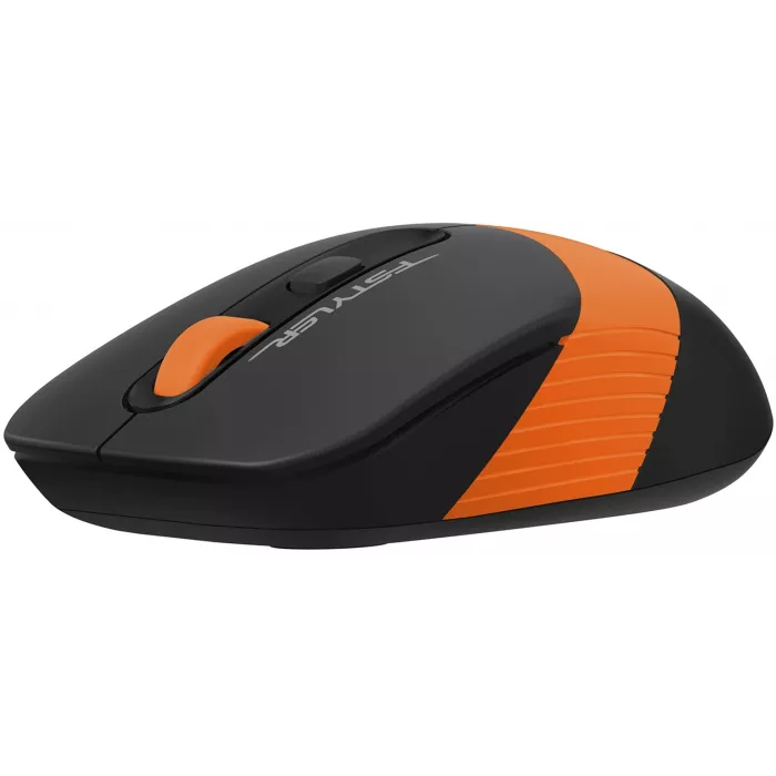 Мышь A4Tech Fstyler FG10S черный/оранжевый оптическая 2000dpi silent беспров. USB для ноутбука 4but (FG10S ORANGE)