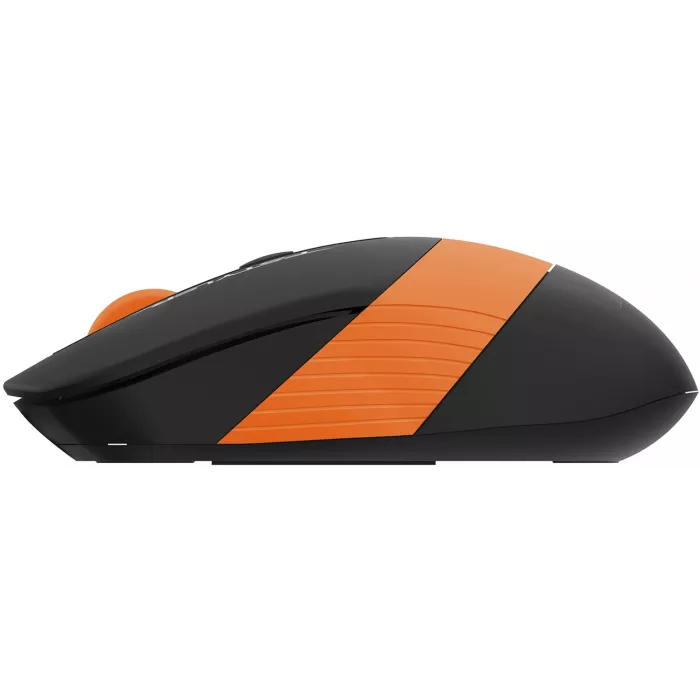 Мышь A4Tech Fstyler FG10S черный/оранжевый оптическая 2000dpi silent беспров. USB для ноутбука 4but (FG10S ORANGE)