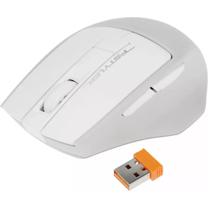 Мышь A4Tech Fstyler FG30S белый/серый оптическая 2000dpi silent беспров. USB 6but (FG30S WHITE)