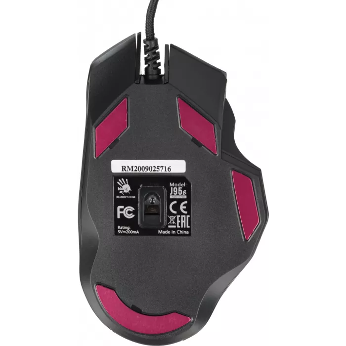 Мышь A4Tech Bloody J95s серый оптическая 8000dpi USB 9but (J95S GREY)
