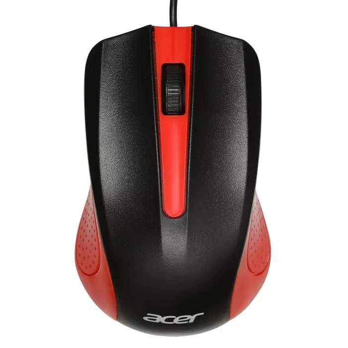 Мышь Acer OMW012 черный/красный оптическая 1200dpi USB 3but (ZL.MCEEE.003)