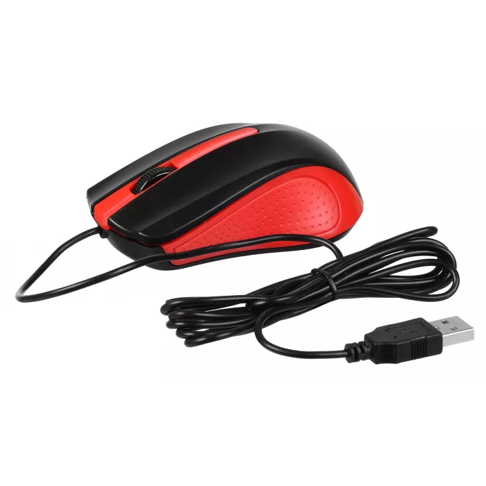 Мышь Acer OMW012 черный/красный оптическая 1200dpi USB 3but (ZL.MCEEE.003)