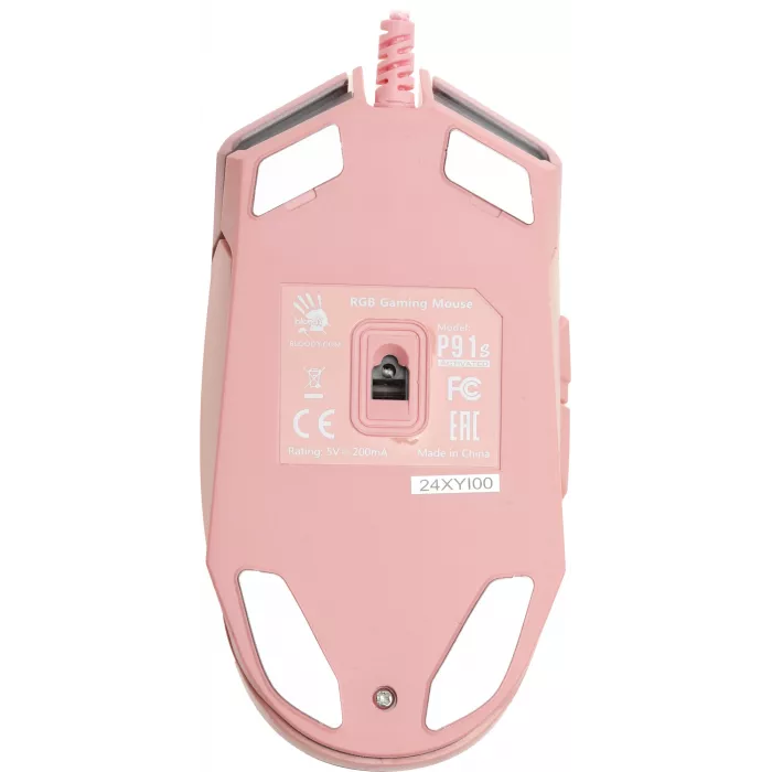 Мышь A4Tech Bloody P91s розовый оптическая 8000dpi USB 8but (P91S PINK ACTIVATED)