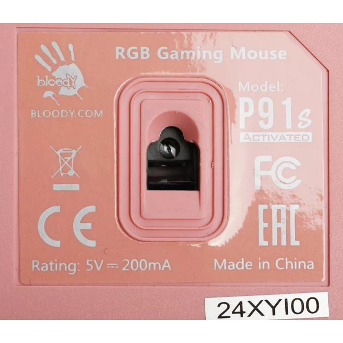 Мышь A4Tech Bloody P91s розовый оптическая 8000dpi USB 8but (P91S PINK ACTIVATED)