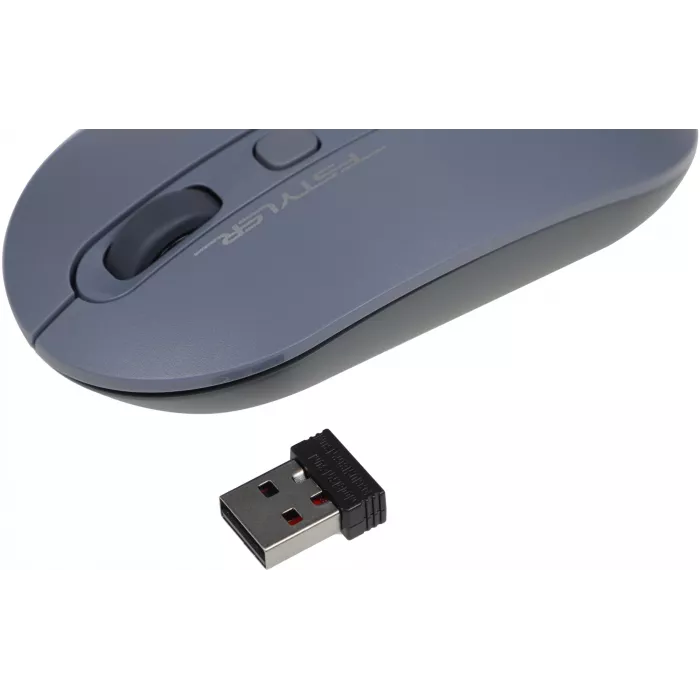 Мышь A4Tech Fstyler FG20 пепельный/синий оптическая 2000dpi беспров. USB для ноутбука 4but (FG20 ASH BLUE)