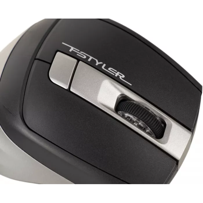 Мышь A4Tech Fstyler FB35 серый оптическая 2000dpi беспров. BT/Radio USB для ноутбука 6but (FB35 SMOKY GREY)