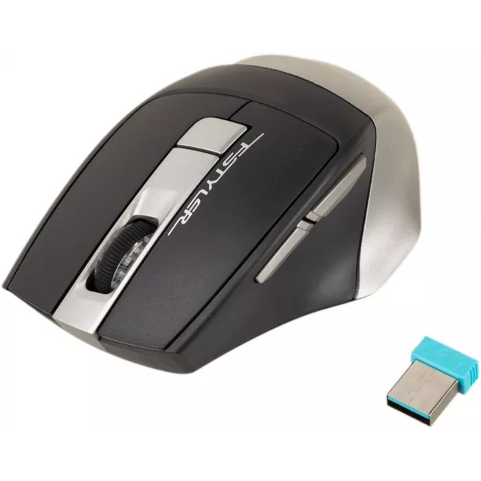 Мышь A4Tech Fstyler FB35 серый оптическая 2000dpi беспров. BT/Radio USB для ноутбука 6but (FB35 SMOKY GREY)
