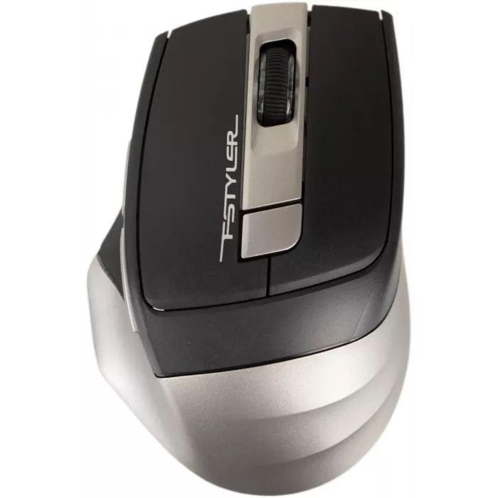 Мышь A4Tech Fstyler FB35 серый оптическая 2000dpi беспров. BT/Radio USB для ноутбука 6but (FB35 SMOKY GREY)