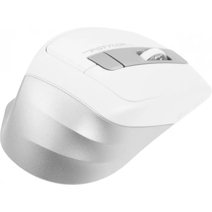 Мышь A4Tech Fstyler FB35 белый/серый оптическая 2000dpi беспров. BT/Radio USB для ноутбука 6but (FB35 ICY WHITE)