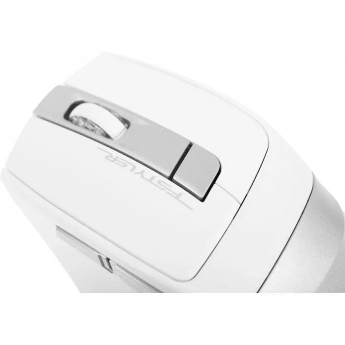 Мышь A4Tech Fstyler FB35 белый/серый оптическая 2000dpi беспров. BT/Radio USB для ноутбука 6but (FB35 ICY WHITE)