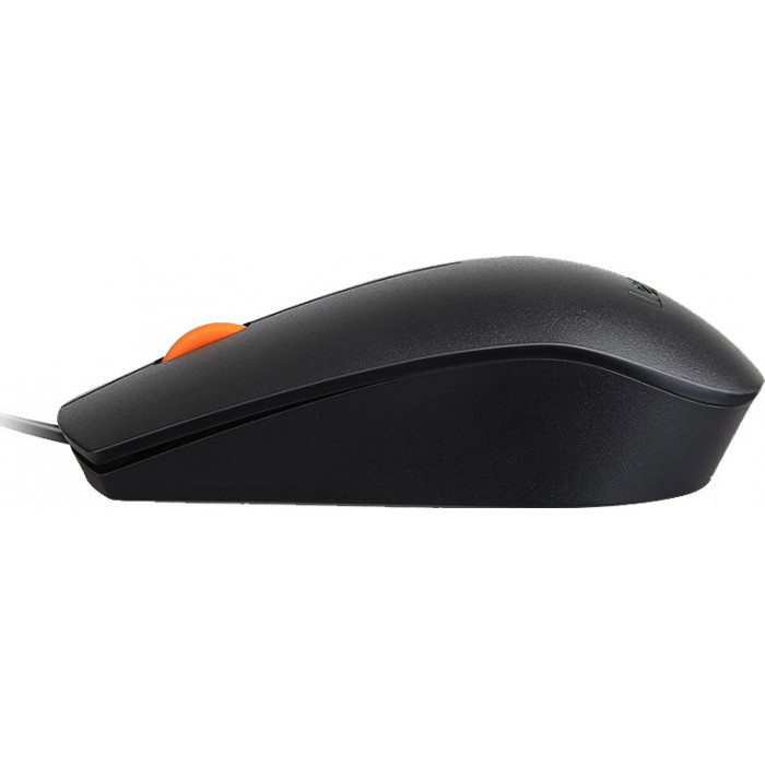 Мышь Lenovo 300 черный/оранжевый оптическая 1600dpi USB для ноутбука 2but (GX30M39704)