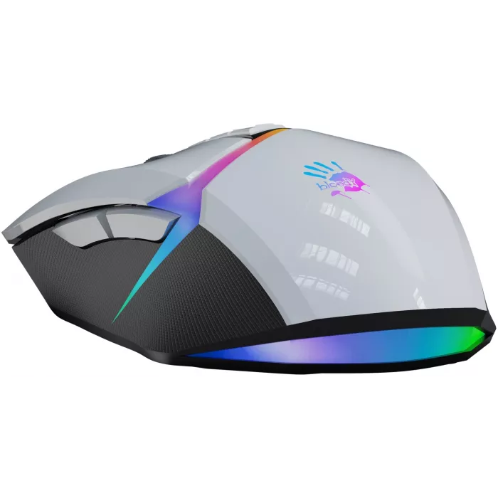 Мышь A4Tech Bloody W60 Max белый оптическая 10000dpi USB 10but (W60 MAX (PANDA WHITE))