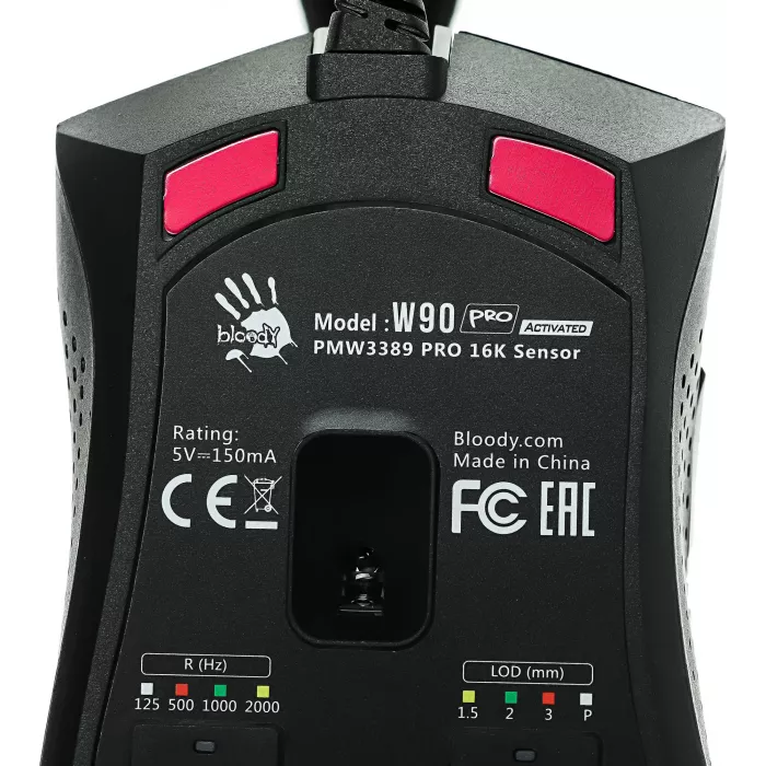 Мышь A4Tech Bloody W90 Pro черный оптическая 16000dpi USB 10but