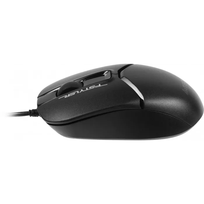 Мышь A4Tech Fstyler FM12S черный оптическая 1200dpi silent USB 3but (FM12S BLACK)