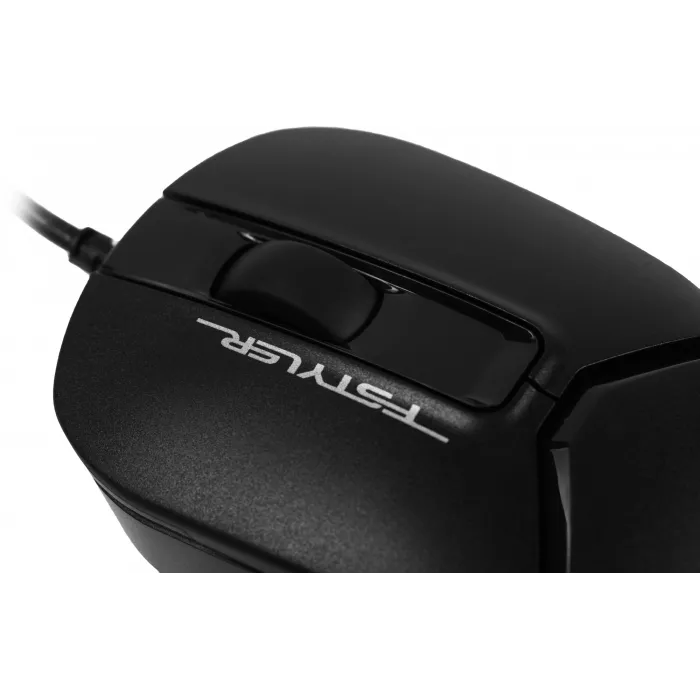 Мышь A4Tech Fstyler FM12S черный оптическая 1200dpi silent USB 3but (FM12S BLACK)
