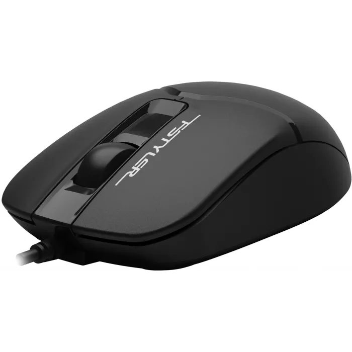 Мышь A4Tech Fstyler FM12S черный оптическая 1200dpi silent USB 3but (FM12S BLACK)