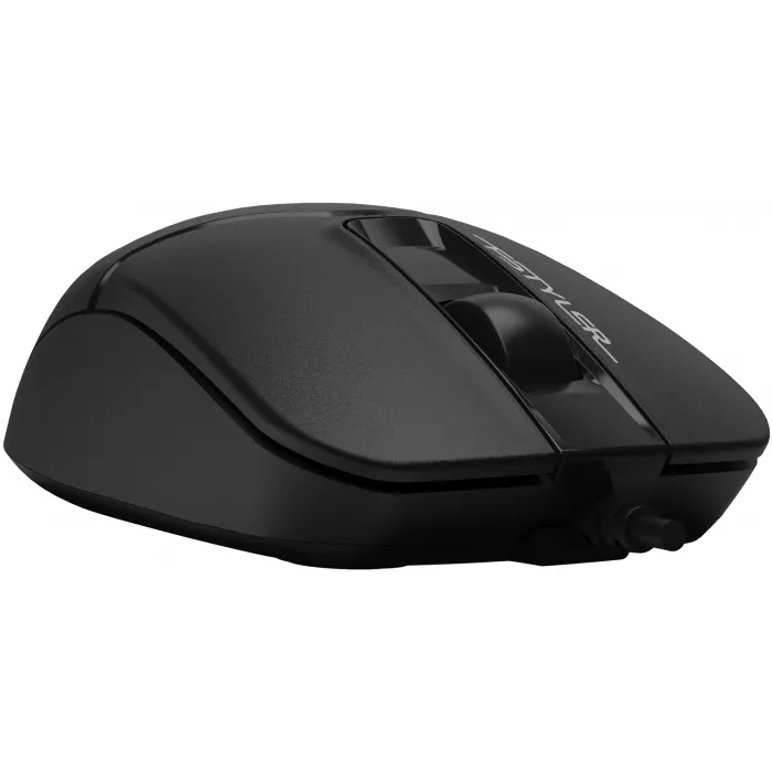 Мышь A4Tech Fstyler FM12S черный оптическая 1200dpi silent USB 3but (FM12S BLACK)