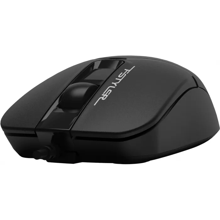 Мышь A4Tech Fstyler FM12S черный оптическая 1200dpi silent USB 3but (FM12S BLACK)