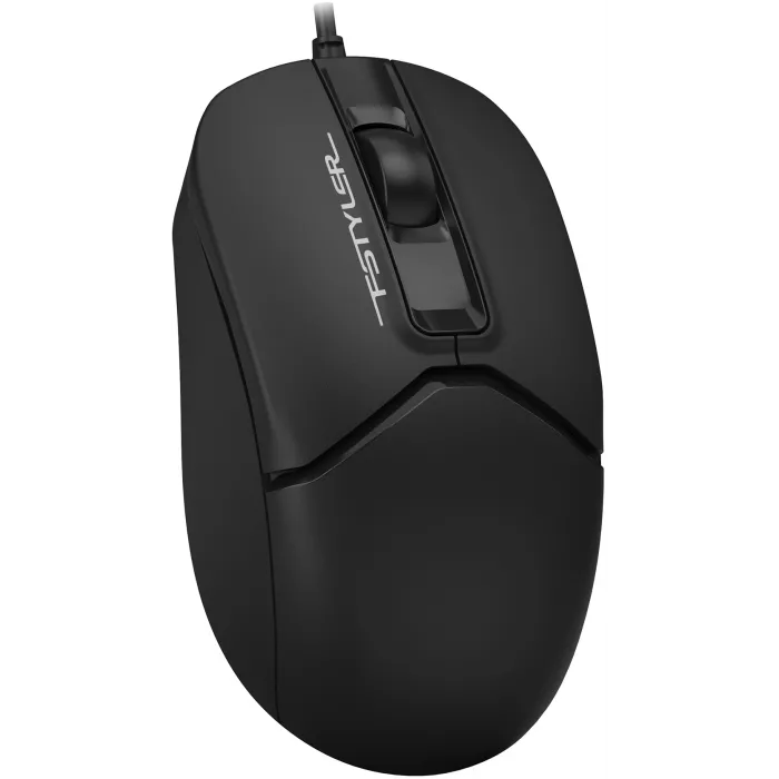 Мышь A4Tech Fstyler FM12S черный оптическая 1200dpi silent USB 3but (FM12S BLACK)