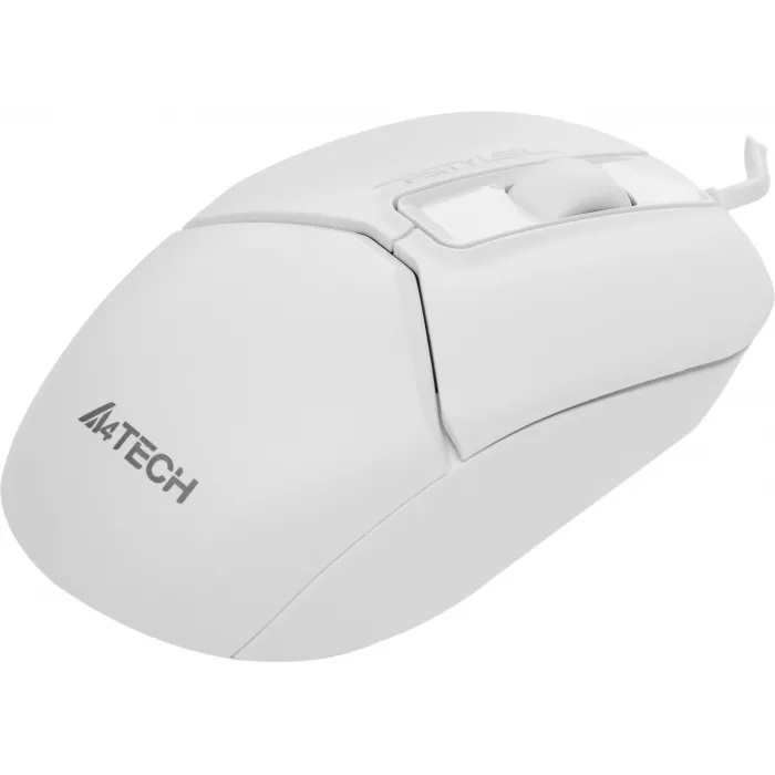 Мышь A4Tech Fstyler FM12S белый оптическая 1200dpi silent USB 3but (FM12S WHITE)