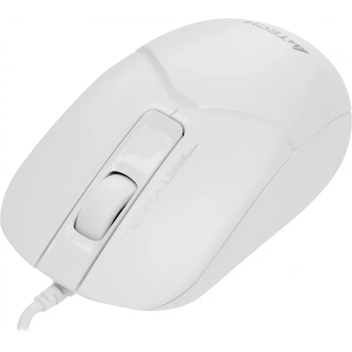 Мышь A4Tech Fstyler FM12S белый оптическая 1200dpi silent USB 3but (FM12S WHITE)