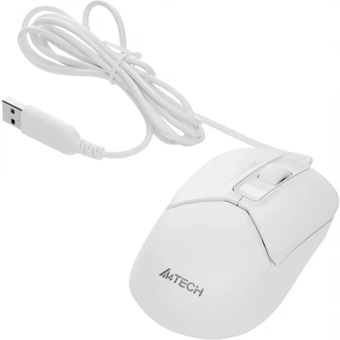 Мышь A4Tech Fstyler FM12S белый оптическая 1200dpi silent USB 3but (FM12S WHITE)