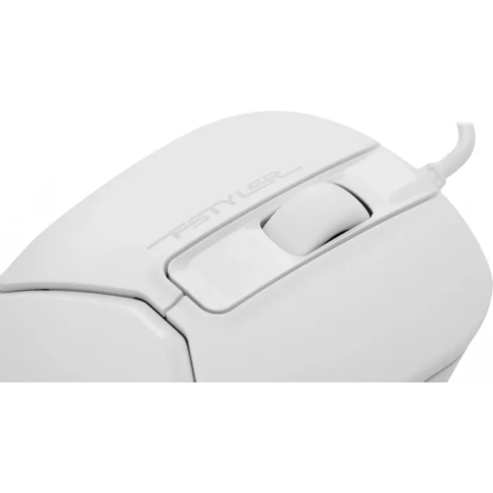 Мышь A4Tech Fstyler FM12S белый оптическая 1200dpi silent USB 3but (FM12S WHITE)