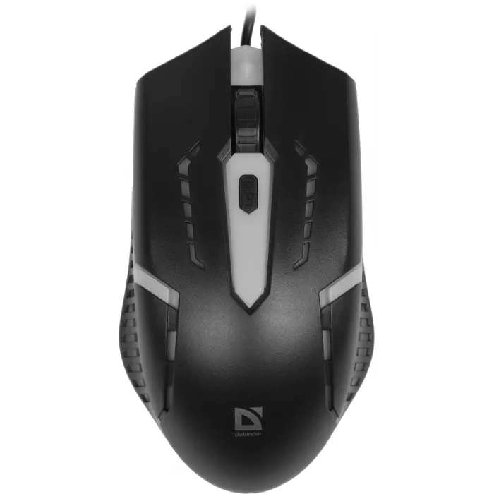 Мышь Defender Hit MB-601 черный оптическая 1200dpi USB 3but (52601)