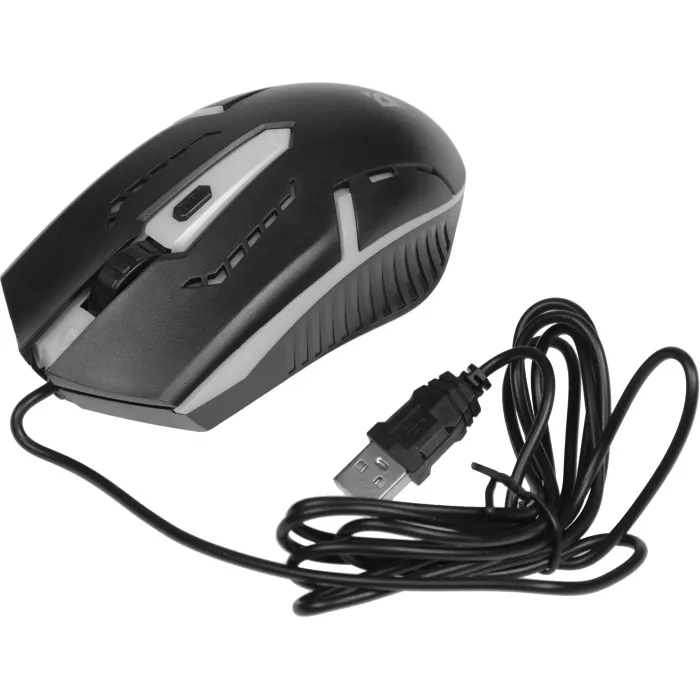 Мышь Defender Hit MB-601 черный оптическая 1200dpi USB 3but (52601)