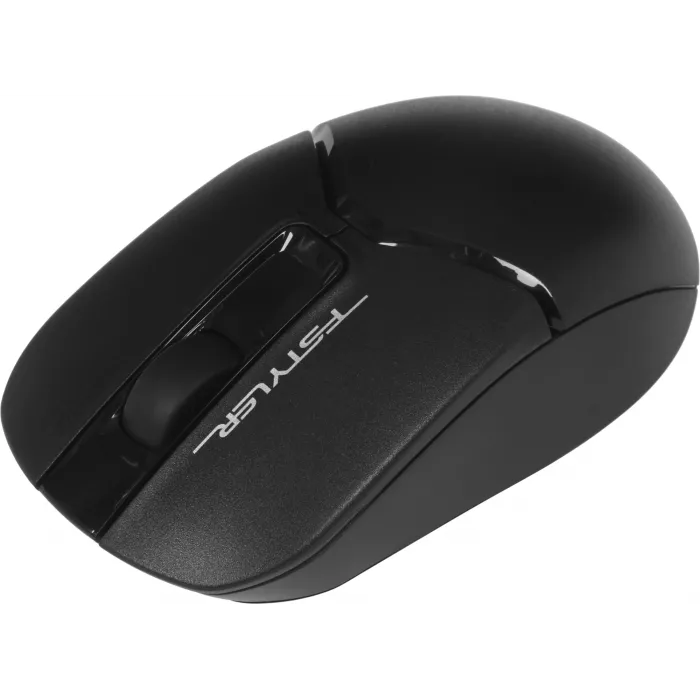 Мышь A4Tech Fstyler FG12 черный оптическая 1200dpi беспров. USB 3but (FG12 BLACK)