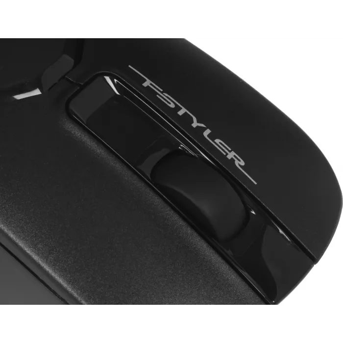 Мышь A4Tech Fstyler FG12 черный оптическая 1200dpi беспров. USB 3but (FG12 BLACK)