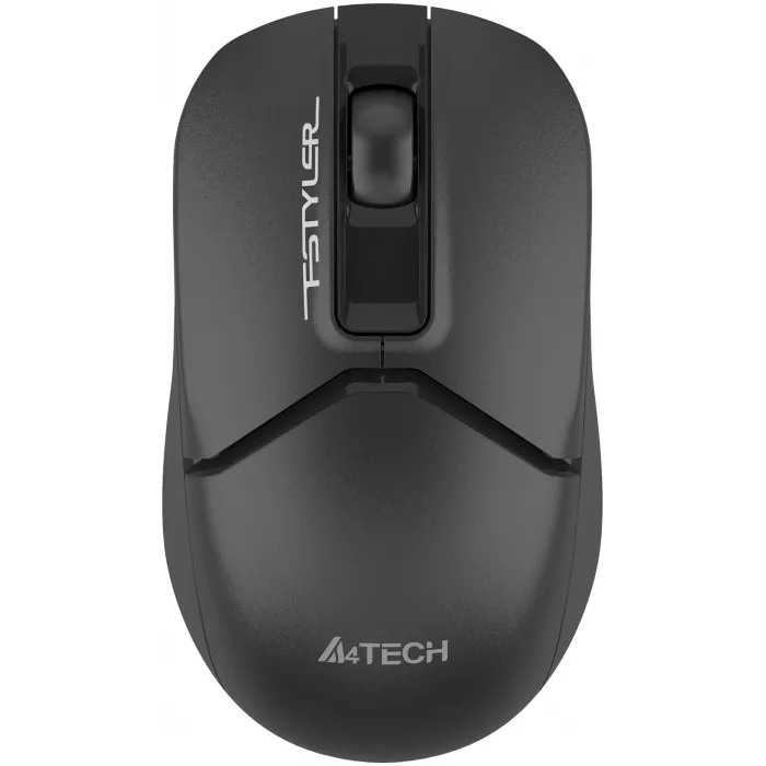 Мышь A4Tech Fstyler FG12S черный оптическая 1200dpi silent беспров. USB 3but (FG12S BLACK)