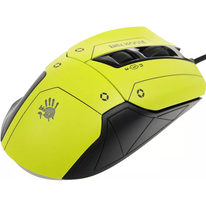 Мышь A4Tech Bloody W70 Max Punk желтый/черный оптическая 10000dpi USB 11but