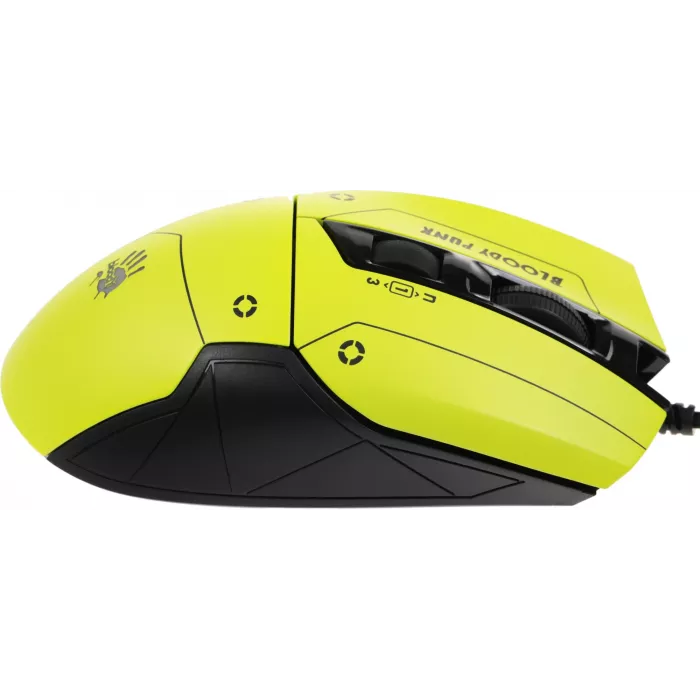 Мышь A4Tech Bloody W70 Max Punk желтый/черный оптическая 10000dpi USB 11but