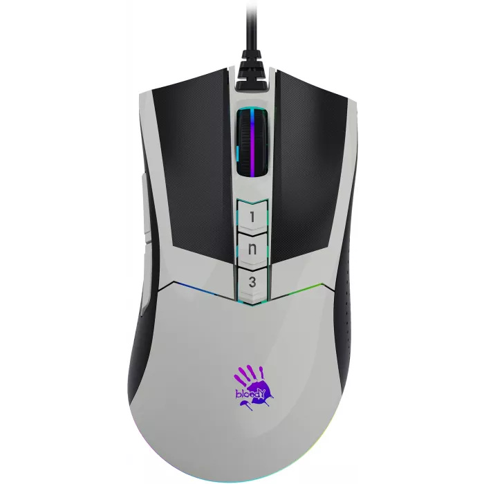 Мышь A4Tech Bloody W90 Max белый/черный оптическая 10000dpi USB 10but (W90 MAX PANDA)