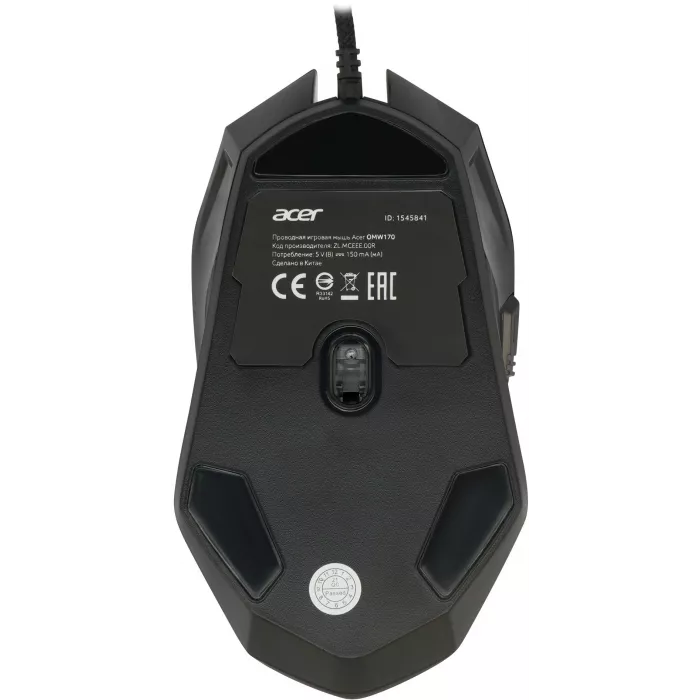 Мышь Acer OMW170 черный оптическая 3200dpi USB 6but (ZL.MCEEE.00R)