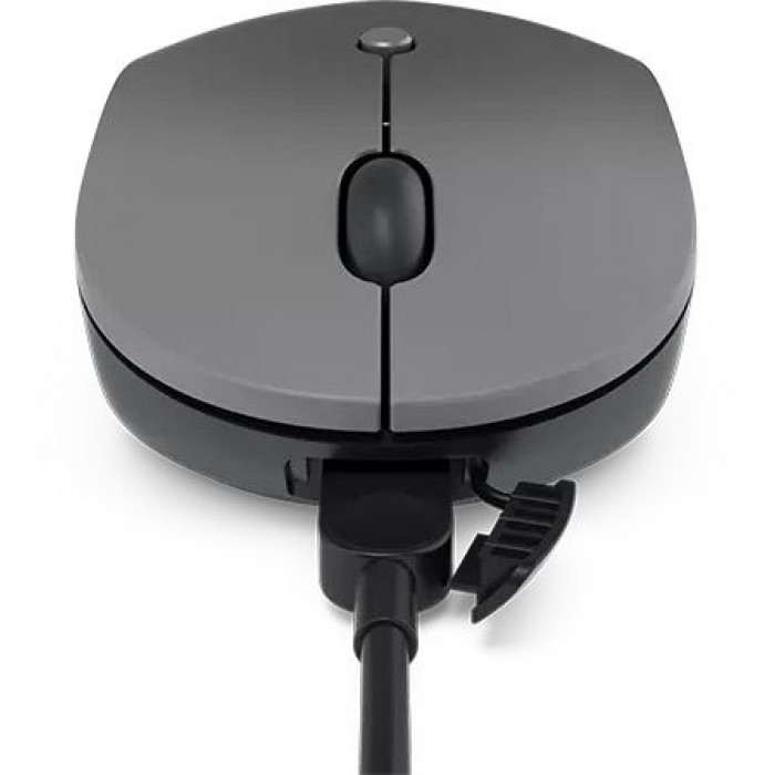 Мышь Lenovo Go серый оптическая 2400dpi беспров. USB-C для ноутбука 3but (GY51C21210)