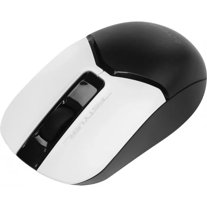 Мышь A4Tech Fstyler FB12 белый/черный оптическая 1200dpi беспров. BT/Radio USB 3but (FB12 PANDA)